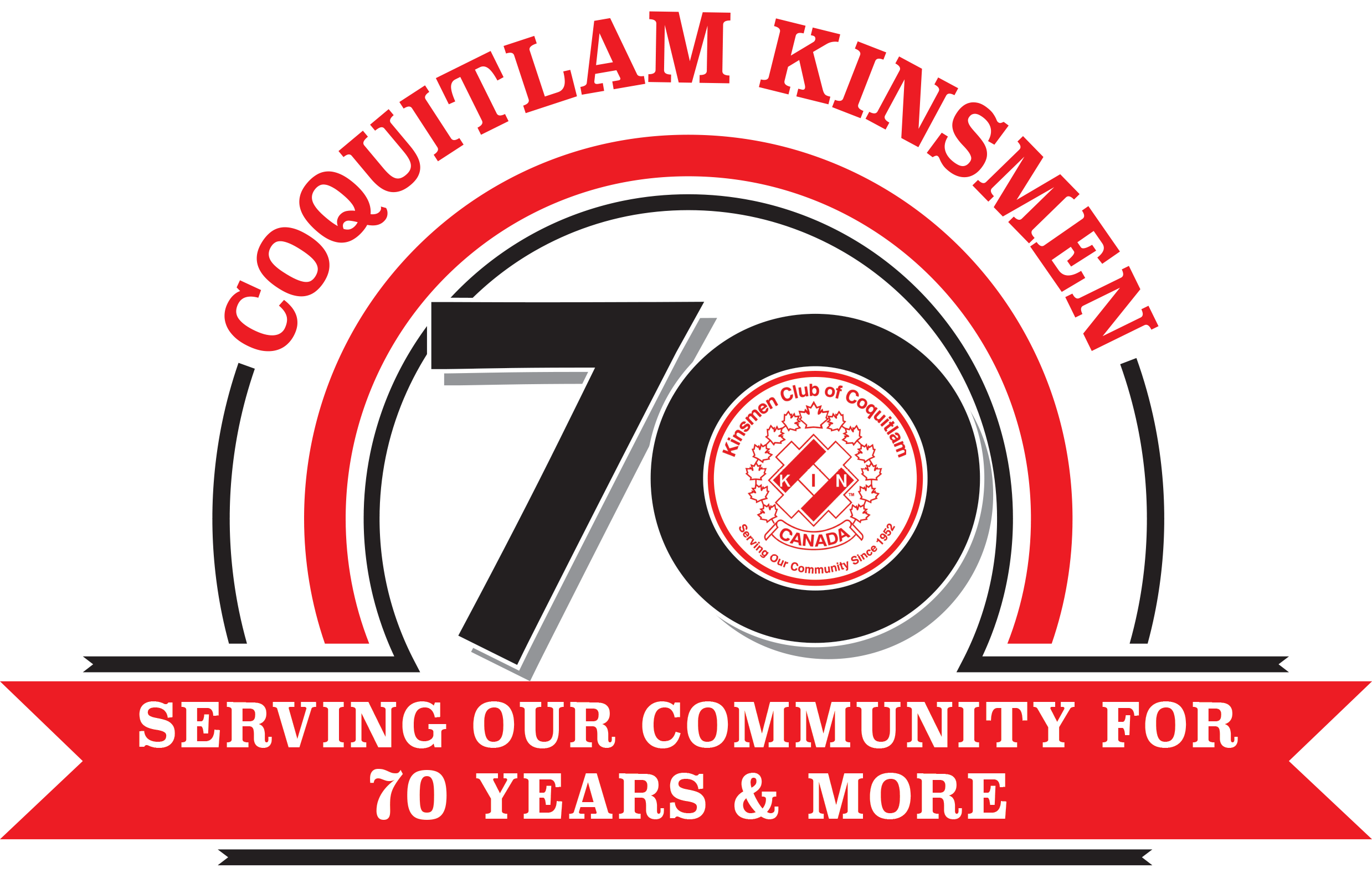 Coquitlam Kinsmen 70th Anniversary Logo